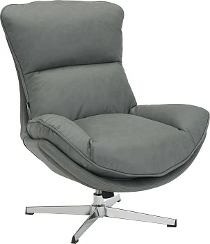 Кресло мягкое Mango (Манго) (ткань серая)