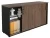 Офисный шкаф NWT 0714 темный орех/антрацит